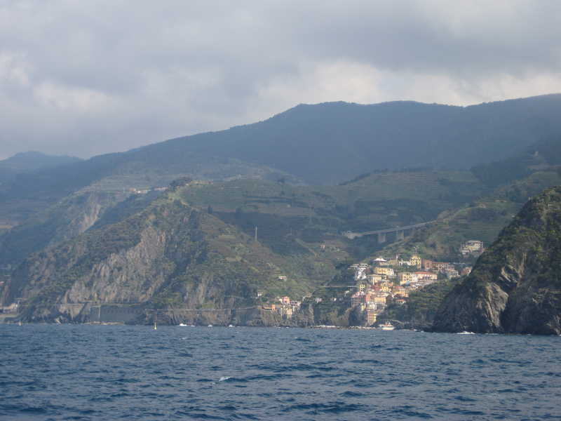 Riomaggiore from the sea